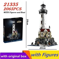 With original box Motorised Lighthouse 21335 Assembled Technical Building Block Kit Children's Educational Toy Christmas Gifts