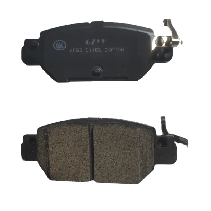 Spot wholesale automobile brake pads GD1166 ceramic dust-free brake pads suitable for Nissan Jinke rear brake pads