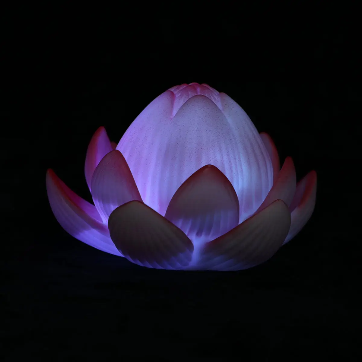 Red LED Lotus Lantern Night Light for Garden Pond Decoration Festival Ambient Lighting Christmas Mid Autumn New Year Gift Lotus