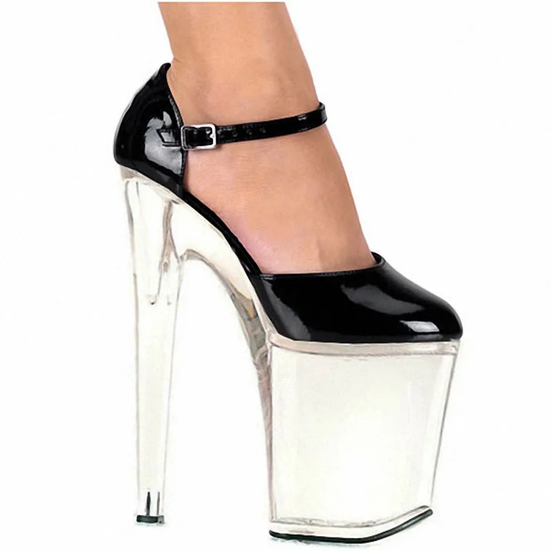 

20cm super high heel stiletto heel large size thick sole stage banquet dress heighten sandals Greet sexy host shoes