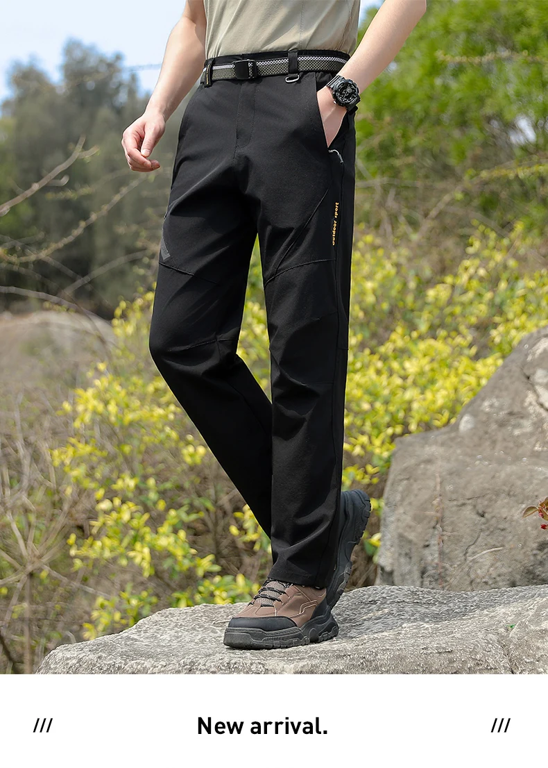 Herren Outdoor Elastische Schnelltrocknende Wanderhose, Wasserabweisend, Langlebig, Bequem, Vielseitig, Geeignet für Tägliche Arbeit, Bergsteigen, Camping und Angelaktivitäten – Detail 20