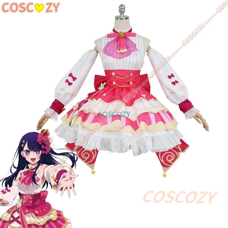 New Skin Ai Hoshino Cosplay Costume Anime Oshi No Ko Ai Hoshino Idol Stage Performance Exhibition Con Woman Cosplay Costume