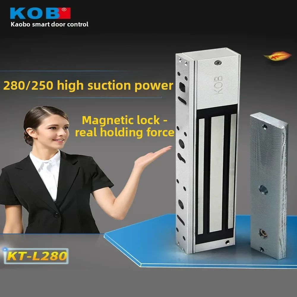 KOB Access Control Magnetic Lock 280kg Electromagnetic Lock Delayed Feedback Electric Waterproof Electric Control Door Lock