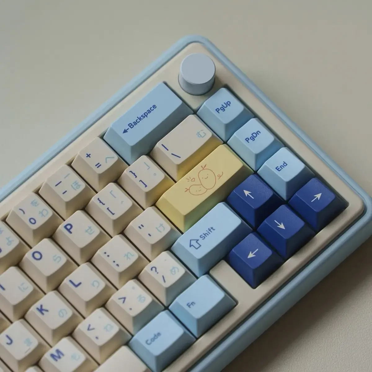 Tema de iogurte conjunto completo de teclas de teclado mecânico de eixo magnético PBT sublimação quente fábrica original