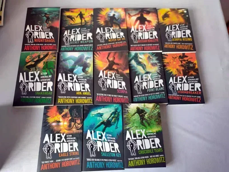 

Книги из 13 книг, английский роман AlexRiderTheBookCollection, английские книги для детей, полное собрание Alex Rider Anniversary Collect
