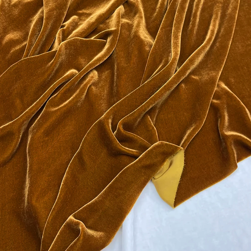 

CISULI Натуральная бархатная ткань шелковицы, 40 мам, ширина 140 см/55 дюймов, костюмы и ткань для платья, Материал для шитья, 66