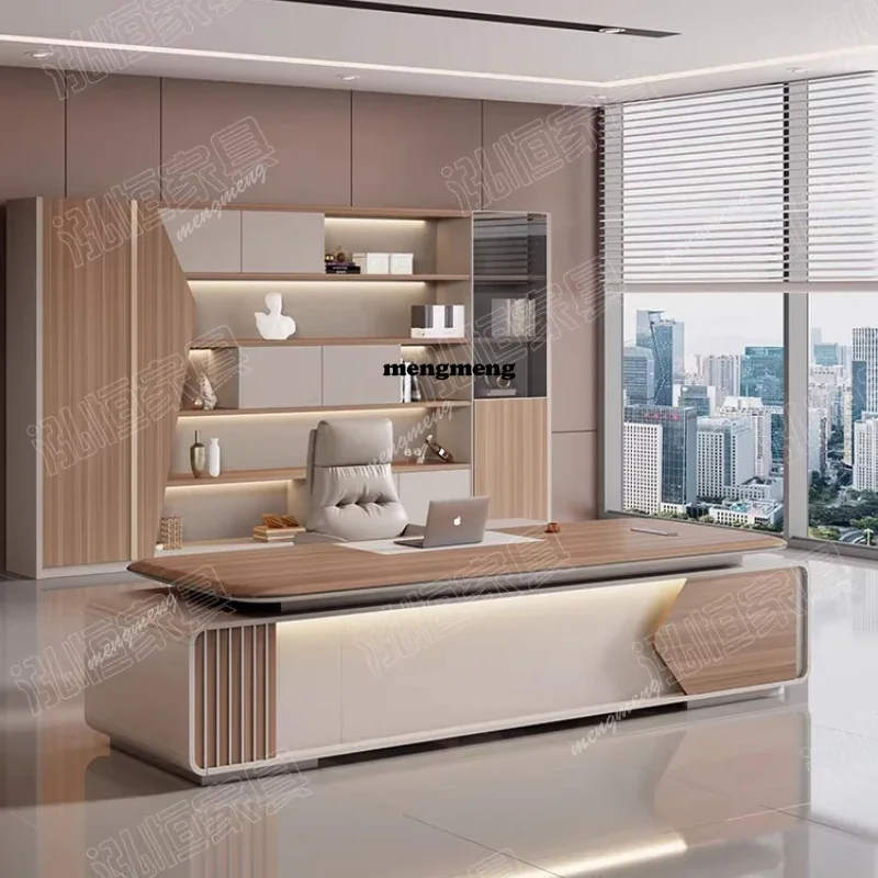 Hot sales Modern light luxury boss, president's desk, senior sense, desk manager, office table, commercial furniture