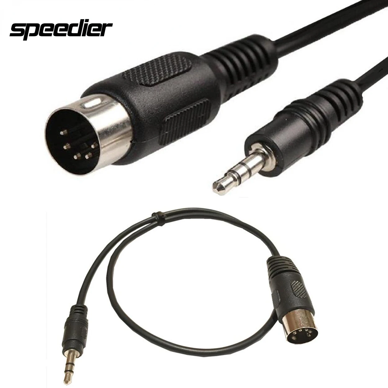 Hot Sale 50CM 3.5mm Stereo Jack Plug Audio Cable 3.5 mm AUX Male Output to MIDI5 Din 5 Pin DIN5P Input Plug for Microphone MIC