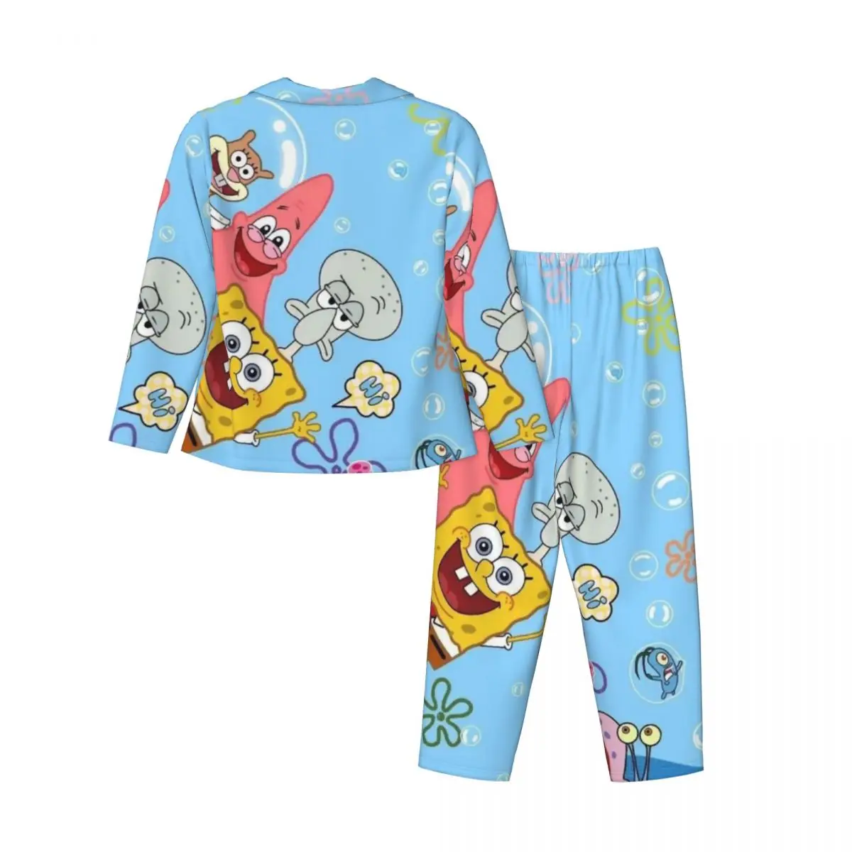 SpongeBob SquarePants Women Pajamas 2 Pieces Set Loungewear pyjama pour femme