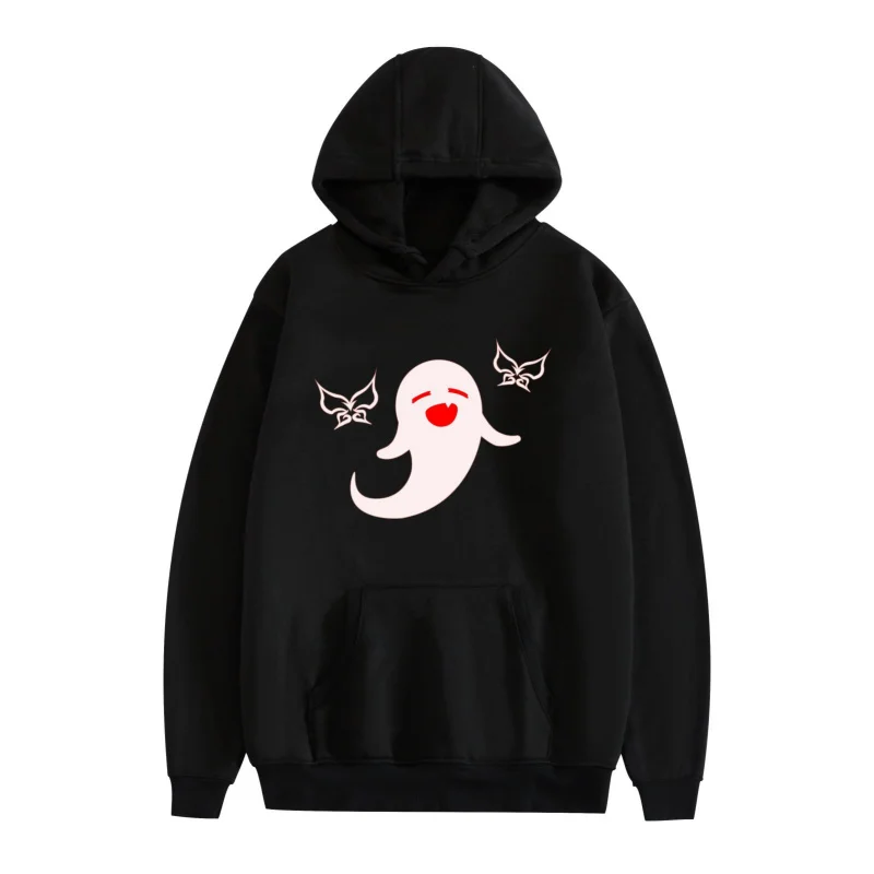 

WalnutHuTaoФлисовый пуловер с капюшоном, модный тренд, свободный спортивный топ унисекс с капюшоном