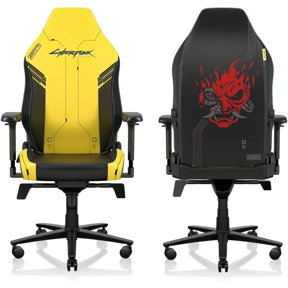 Gaming Chair - Reclining, Ergonomic, Computer Chair with 4D Armrests, Magnetic Head Pillow & Lumbar Support, Computer Chair