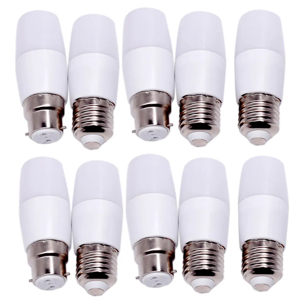 

10Pcs B22 E27 3W LED Bulb Dimmable Lamp AC 220V Chandelier Light Replace 30W Halogen Lamps Energy Saving Cold / Warm White