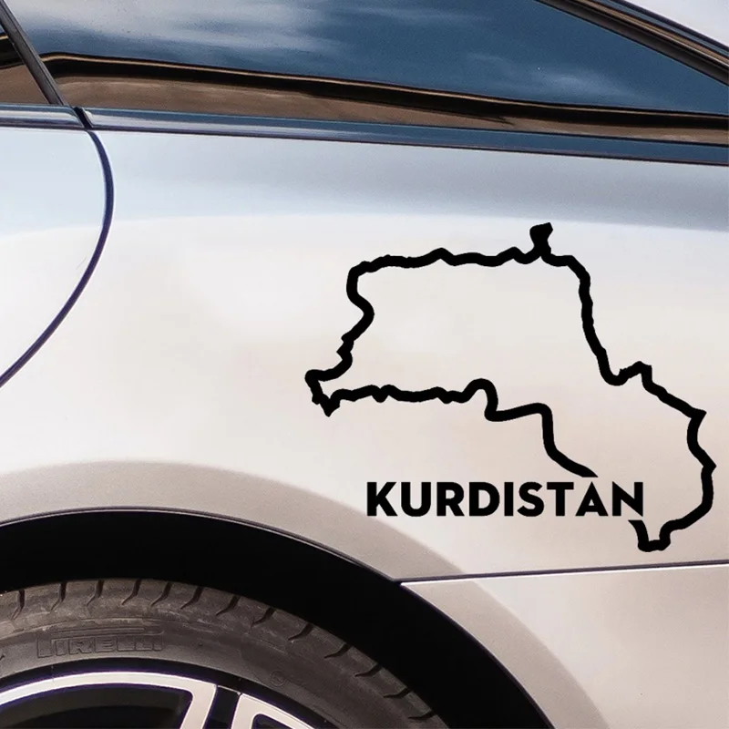 Рисунок 2 - Автомобильная наклейка для контуру карты Курдистана