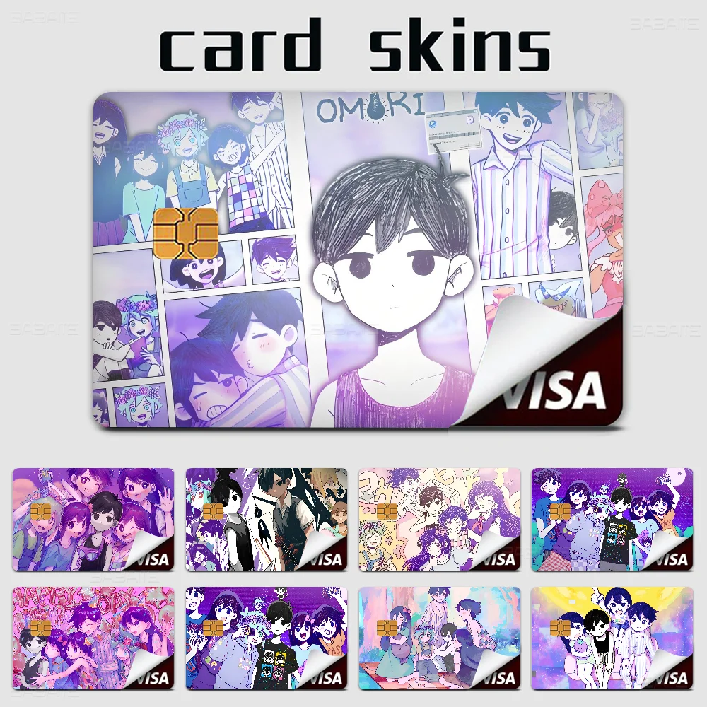 

Cute Cartoon Omori Game 100% Hot Sale Amine Credit Debit Bank Card Bus Card Film Skin Sticker