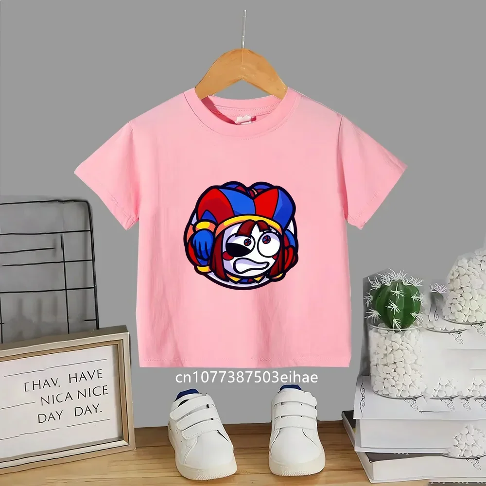 The Amazing Digital Circus Children Casual T-Shirt, Light Cotton Short Sleeve Tees, Boys Girls All Seasons Anime Outfit Gift