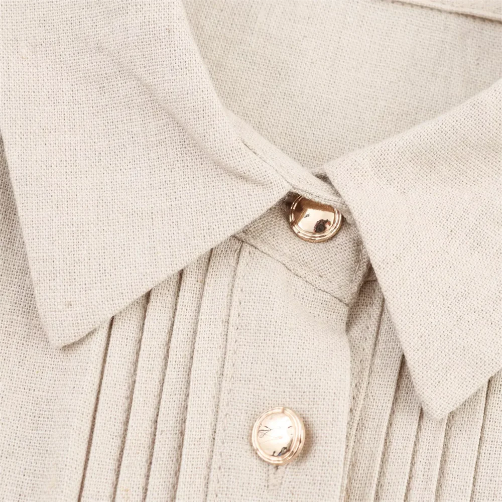 BM&MD&ZA2025mit Gürtelrevers, lässig, vielseitig, kurzärmeliges Kleid im Hemdstil, langer Rock, Sommer-Damenbekleidung