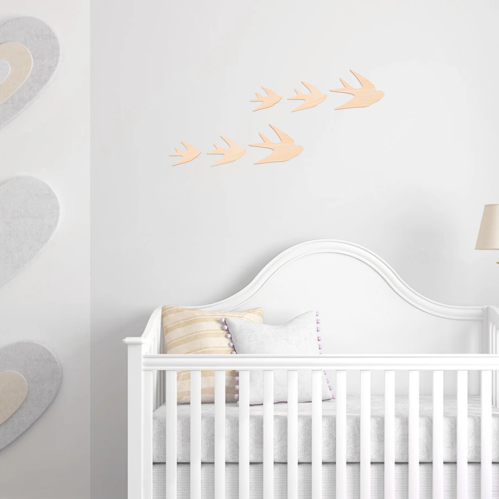 

3pcs nordic Wooden Bird Wall Art For Room Diy Craft Project Supplies Swallow Wall Sculptures Home Party Decor