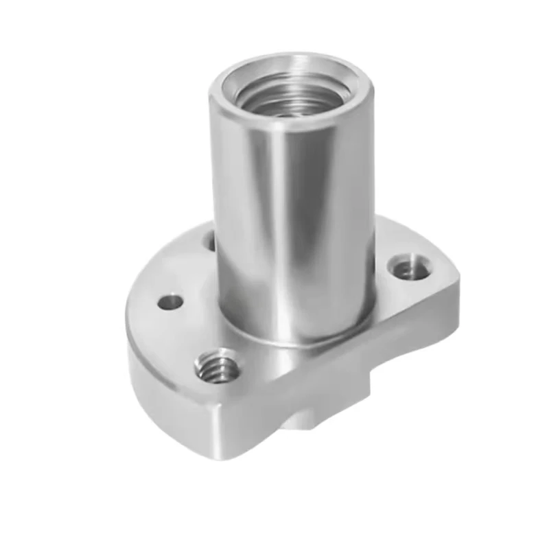 

Custom stainless steel/aluminum alloy CNC machined precision mechanical multi-threaded hole adapter seat