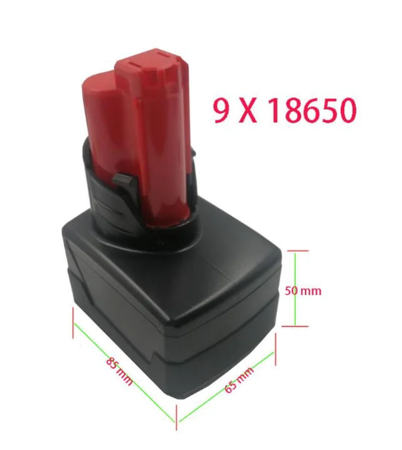 M12 Batterie Kunststoff Fall PCB Circuit Board Shell Für Milwaukee 12V 10,8 V 3,0 Ah 6,0 Ah 9,0 Ah 48-11-2411 li-ion Batterie Box Gehäuse