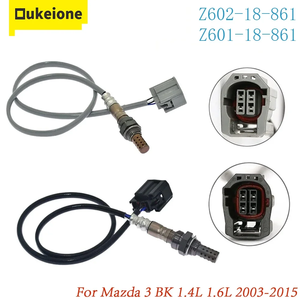 2 sztuki Z602-18-861 Z601-18-861 w górę sonda Lambda dla Mazda 3 BK 1.4L 1.6L 2003-2015 części do wymiany samochodu