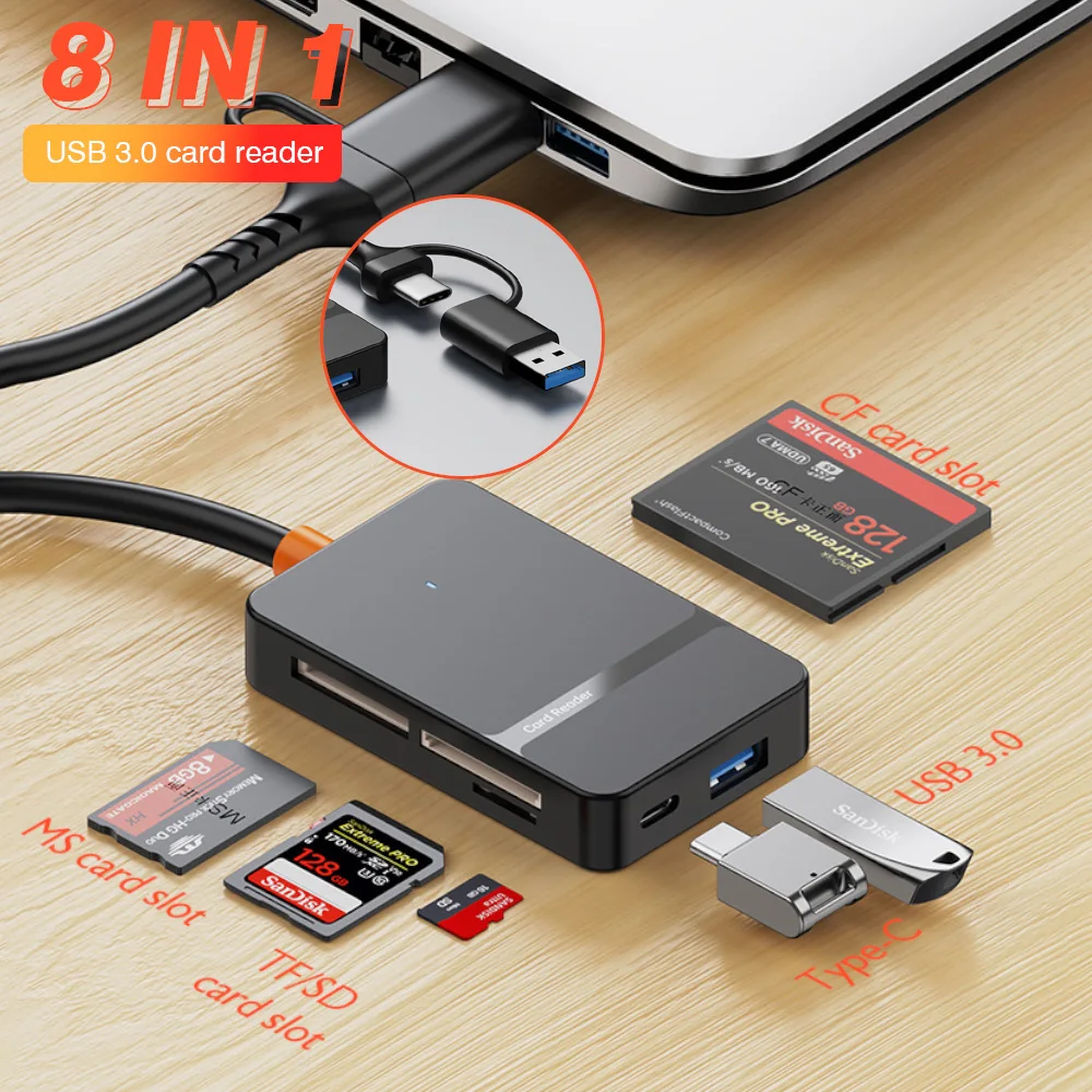 USB3.0 8-In-1 Card … - image