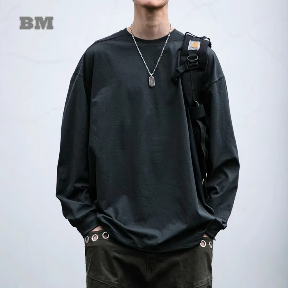 Unisex Outdoor Lightweight T-Shirt Quick Dry Spring Autumn Oversized Sport Shirt Pullover Trendy Streetwear Couple Long Sleeve