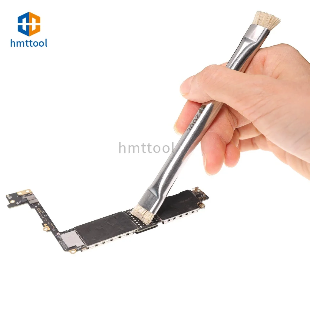 2UUL CL11 Dual Heads Anti-Static Brush Motherboard PCB Rust Removal Cleaning Hard Bristle Brush for Mobile Phone Repair Tool