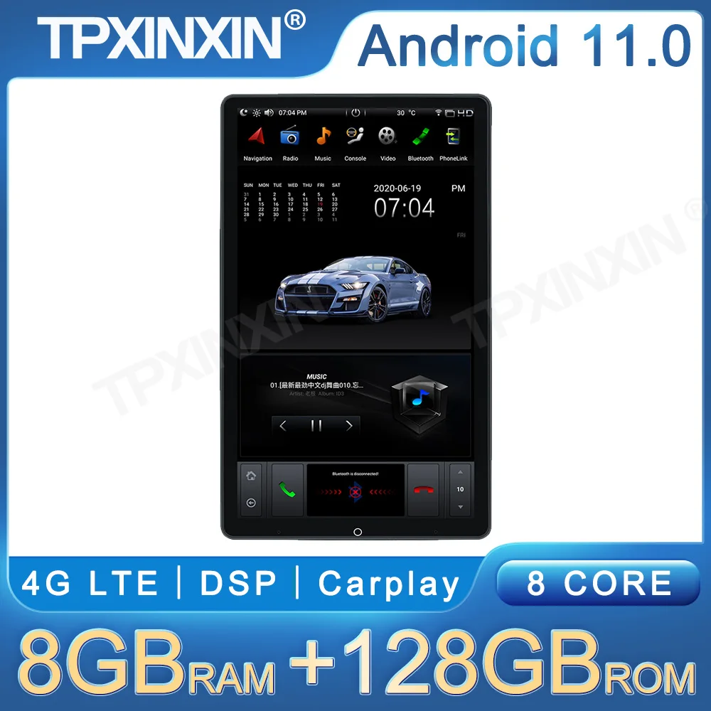 64G Android Car GPS Navigation 13.6