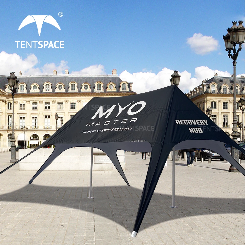 

2025 New White Wedding 2 Pole Star Tent Large Size Star Tent 2 Poles Custom Fashion Design Double Star Tent For Hotel