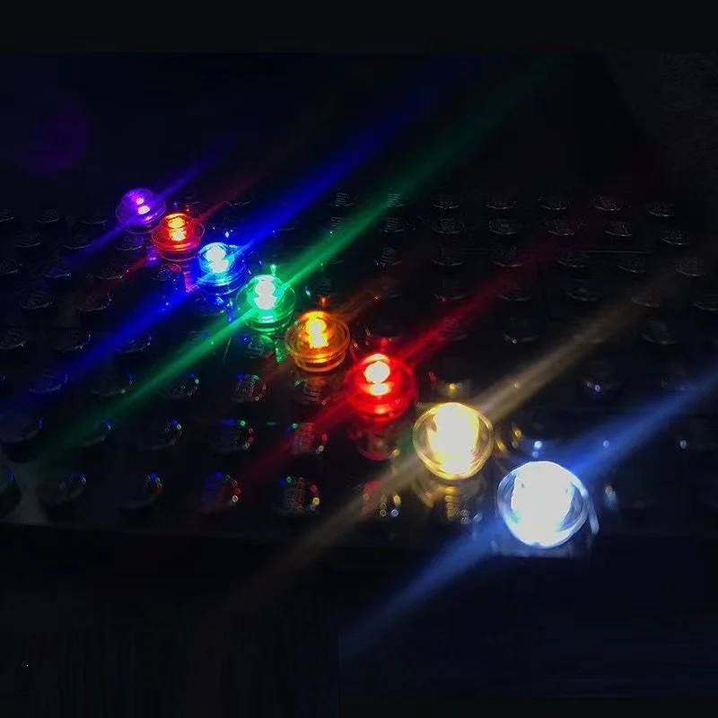 LYBMTWF ملحقات إضاءة LED لمحبي DIY 3 قطعة/الحزمة أضواء نقطية ملونة متوافقة مع نماذج مكعبات البناء
