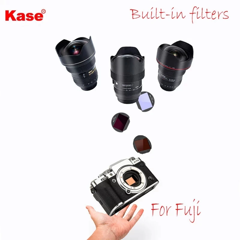 

Kase MCUV / ND64/ ND1000 / Нейтральный ночной встроенный фильтр для Fuji X-T3 / T4 / H1 / T30 / X-Pro3 Фильтр для объектива камеры