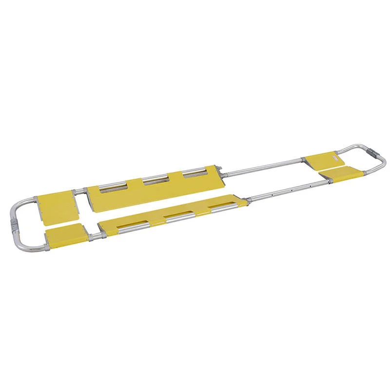 Stainless Steel Length Adjustable Foldable Medical Ambulance Emergency Scoop Stretcher