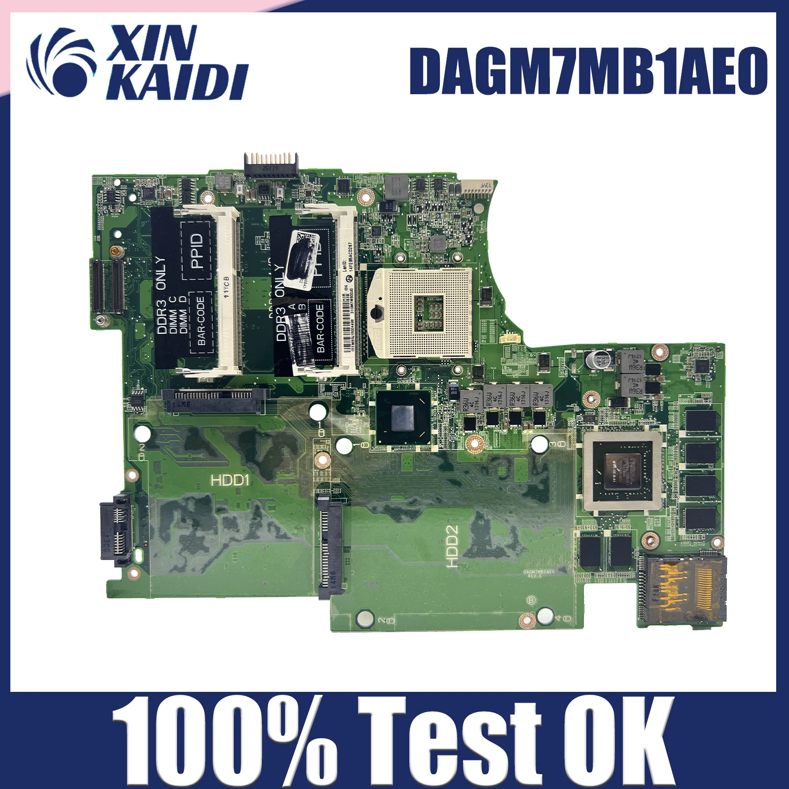 

CN-0P4N30 0P4N30 P4N30 Mainboard For DELL XPS 17 L702X Laptop Motherboard GT555M GPU HM67 With DAGM7MB1AE0 100% Full Tested