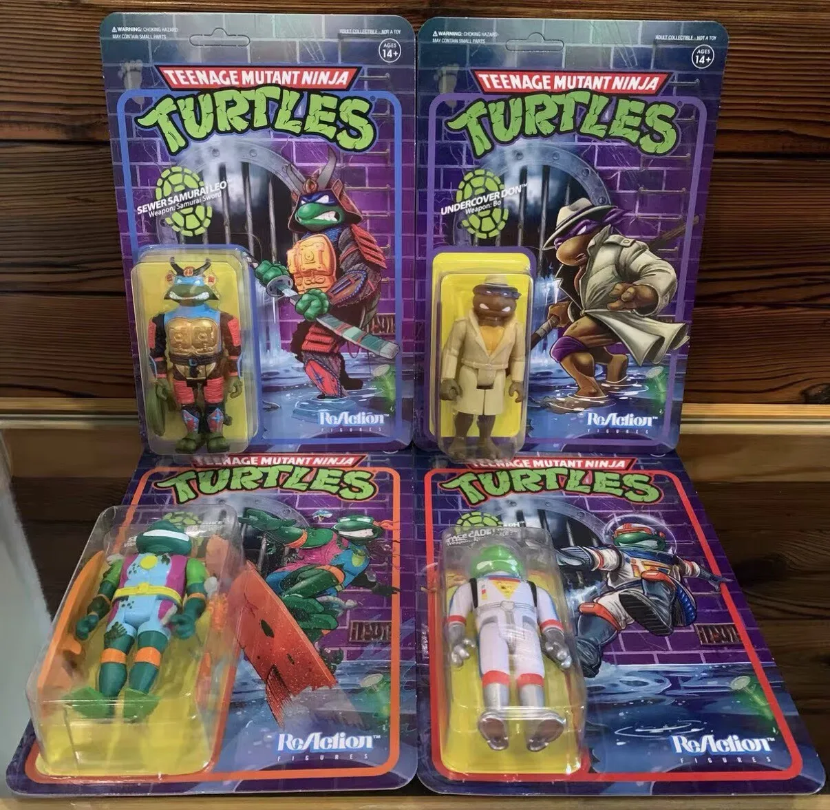 Super7 Teenage Mutant Ninja Turtles Collectible 3.75 Inch Reaction Figures Wave 6 Napoleon Bonafrog Raph Chrome Dome Triceraton - view 6