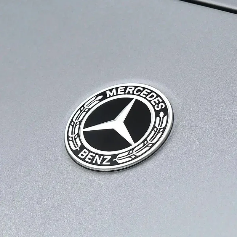 Car Metal Flat Hood Emblem Front Badge Logo Fit For Mercedes Benz AMG W212 W213 W205 W177 W247 W176 CLS CLA CLK CLG GLS X253