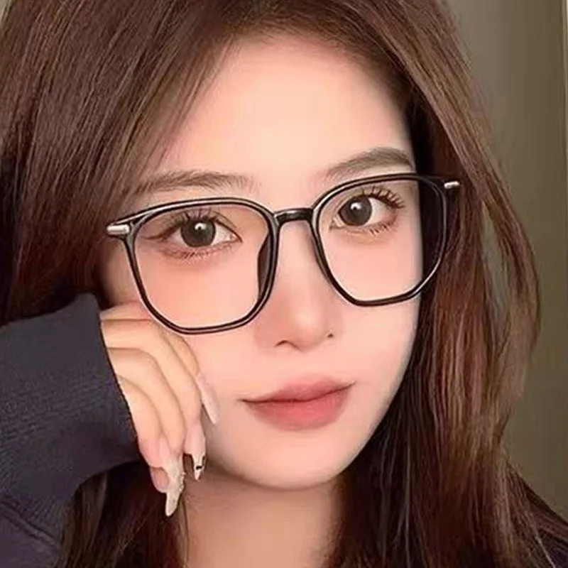 Square Reading Glasses Anti-blue Light Fashion Large Frame Women Reading Middle-aged And Elderly Flower Glasses 5515
