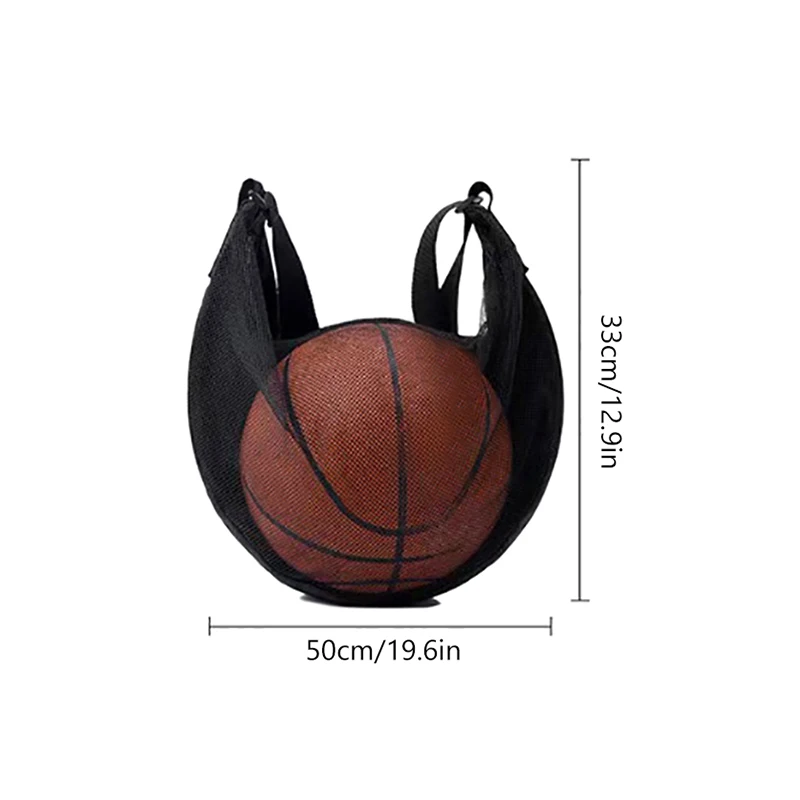 Tas Ransel Serut Portabel untuk Bola Basket, Tas Jala untuk Bola Sepak Bola, Bola Voli, Tas Penyimpanan Bola, Olahraga Luar Ruangan, Bepergian, Gym, Yoga