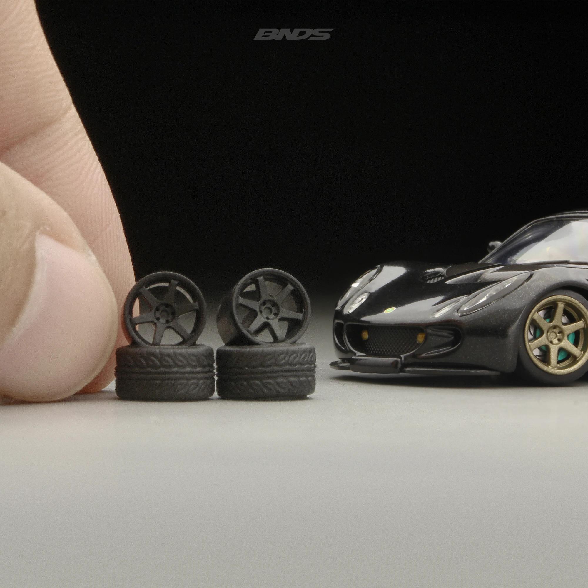 トミー-プラスチックホイールガン、ゴールドモデルカー、グリーンライト改造、bnds 1:64