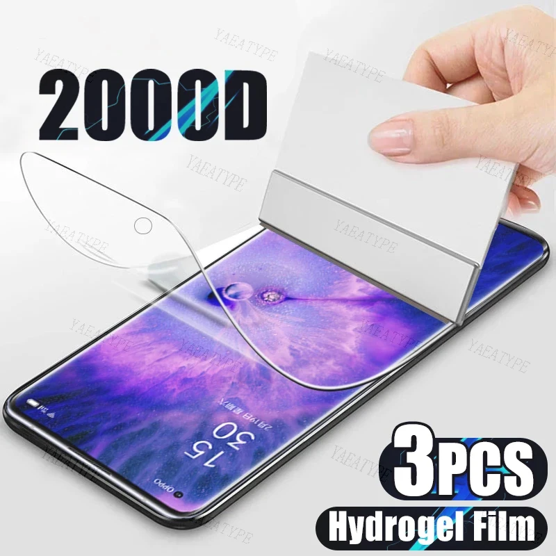 3Pcs Hydrogel Film For OPPO Realme C35 C11 2021 C53 Screen Protector Gel Film For Realme C55 C21Y C25S C12 C15 C25Y C31 C30 C33