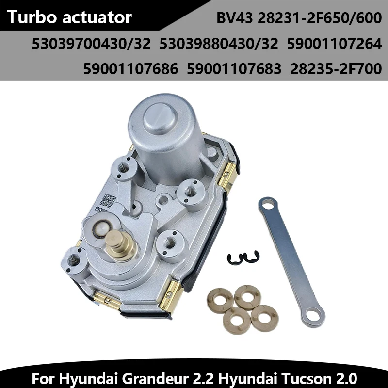 Turbo Actuator BV43 28231-2F650 for Hyundai/Kia, Wastegate Replacement 53039700430/32 59001107264 28235-2F700