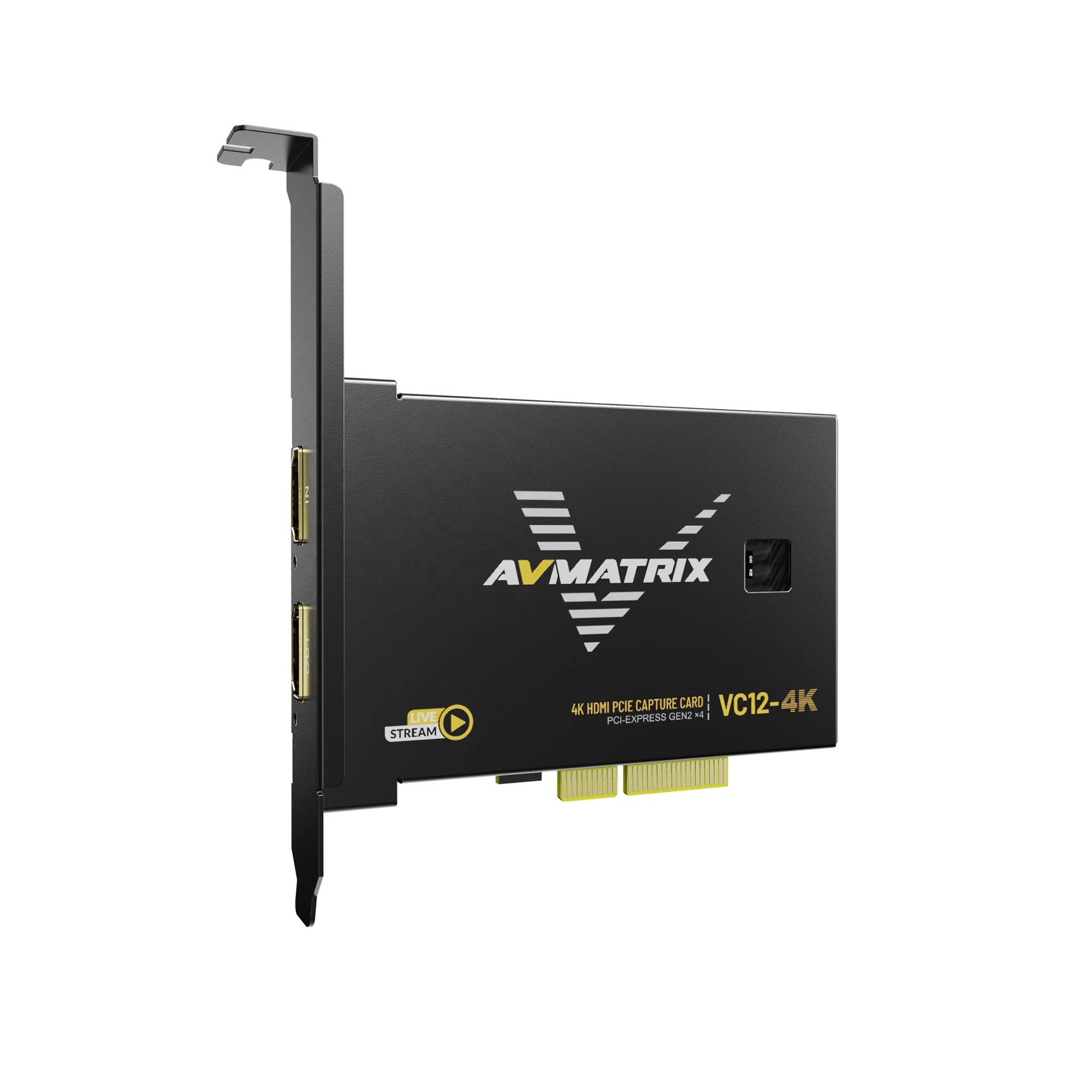 AVMATRIX VC12-4K OBS Video Recorder 4K 60fps PCIe   Capture Card for Multiple Live Streaming Broadcast Scenarios