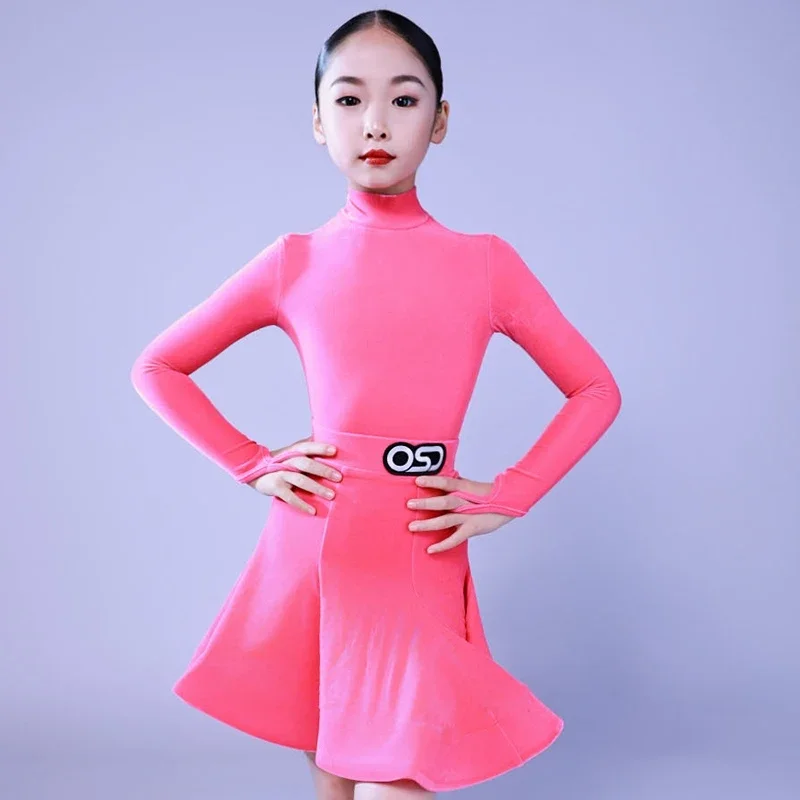 

Children'S National Standard Ballroom Dance Competition Dress Girls Latin Dance Costume Kids Samba Latin Dance Wear