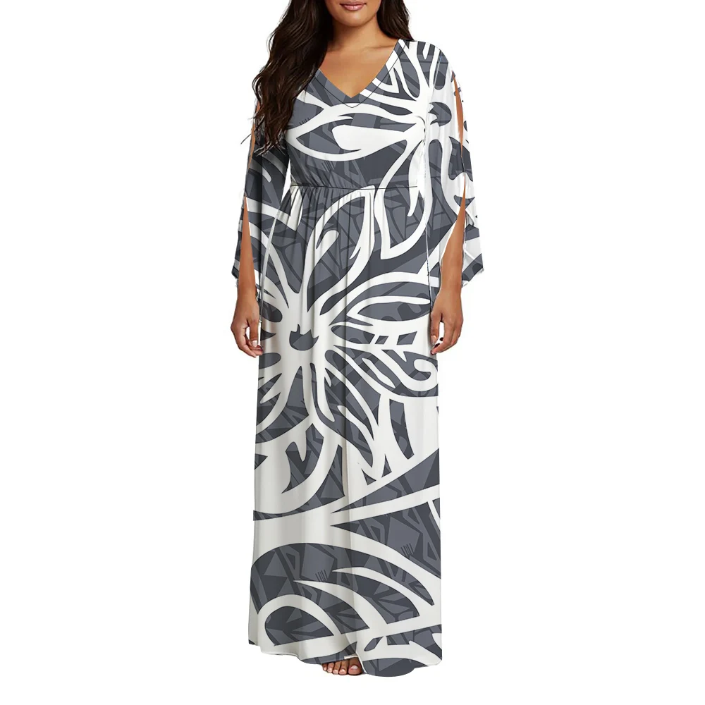 Vestido largo holgado polinesi - Summer Clothing Wholesale reseña y precio