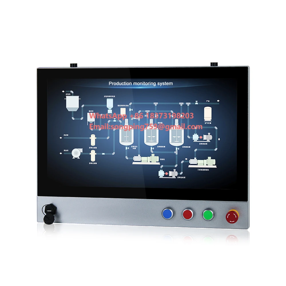 

15.6 17 21.5 Inch 12th Gen I3 I5 I7 I9 Win11 Industrial Control Touch Screen Rugged All in One Pc Fanless Industrial Panel Pc