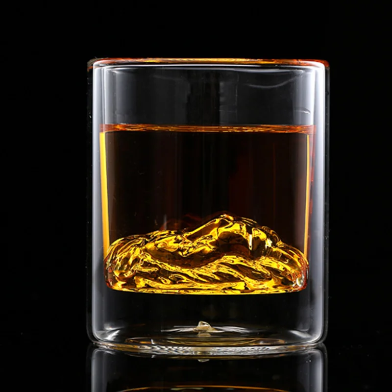 Mighty Male Lion Head Double Walled Whiskey Glass Creative Cocktail Cup Bar  Wine Glasses Tumbler Drinkware Beer Mugs Barware