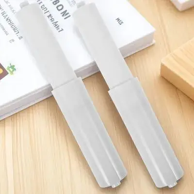 2Pcs Spring Loaded Toilet Paper Holder Replacement Rod Plastic Roller Retractable Easy Installation Tissue Roll Holder Bathroom