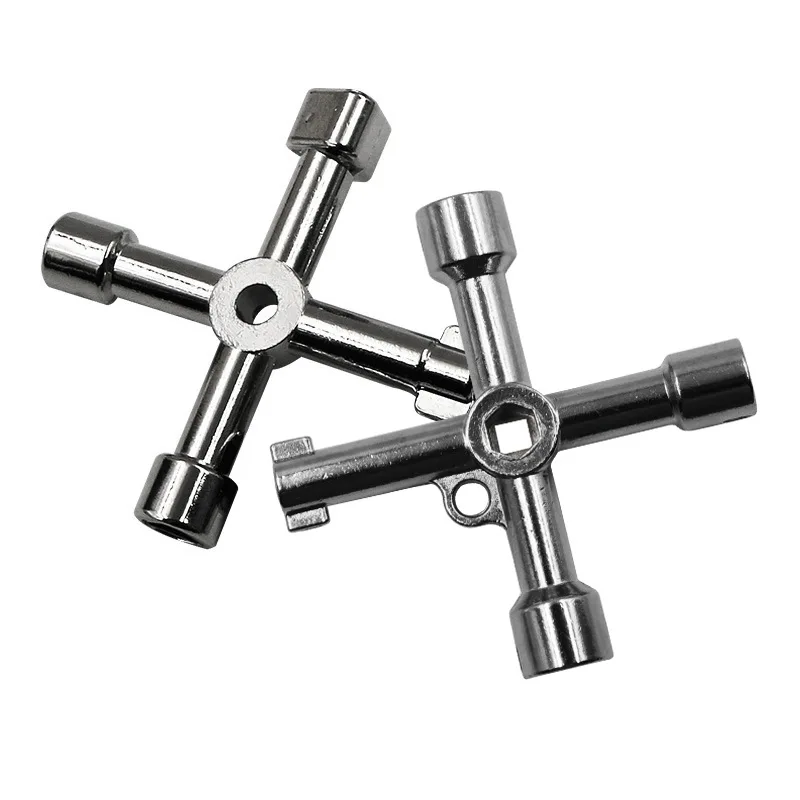 Cross Triangle KEY for Train Electrical Elevator Cabinet Valve Alloy Triangle/Square