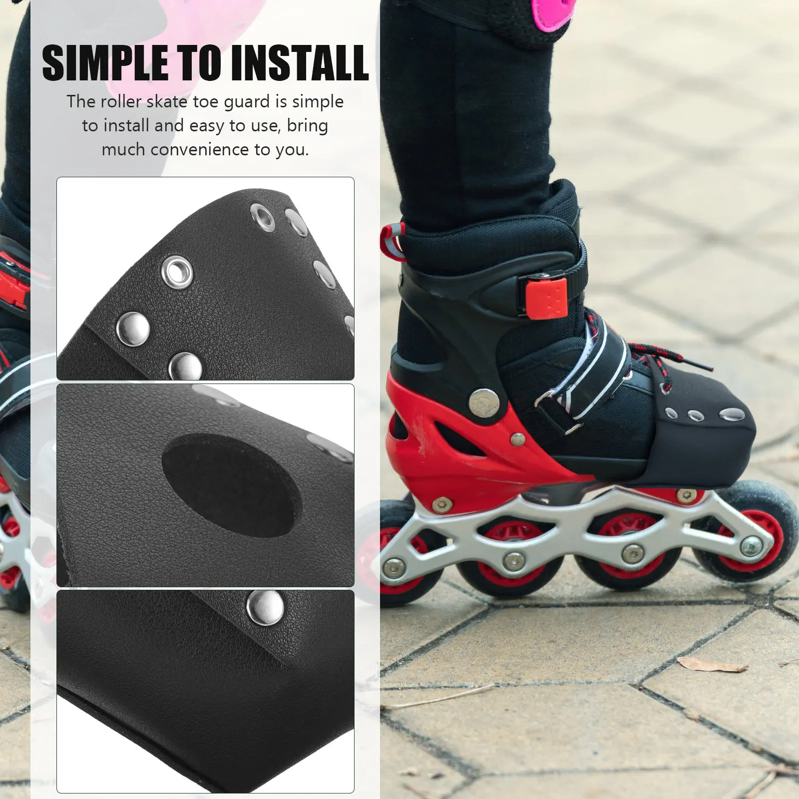 

Roller Skate Toe Guard for Men Women Universal Fit Simple Removable Design Long Service Life Skate Protection Cover