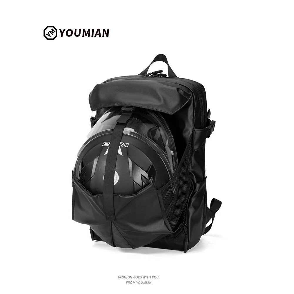 

Motorcycle Helmet Bag Full Helmet Riding Backpack Men's Locomotive Travel Equipment Knight Bag Waterproof Computer Backpack Men