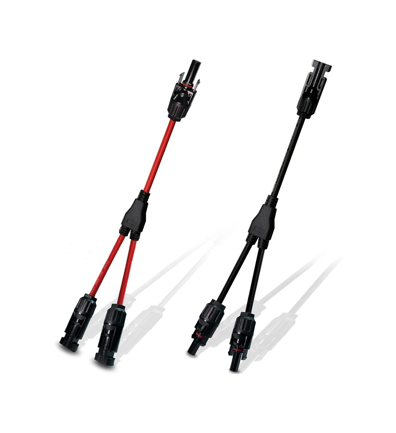 

DC1000V PV004 Y Shape Solar Branch Connectors IP67 Waterproof 2 to 1 Photovoltaic Connector Black&Red 1Pair For Solar Panel